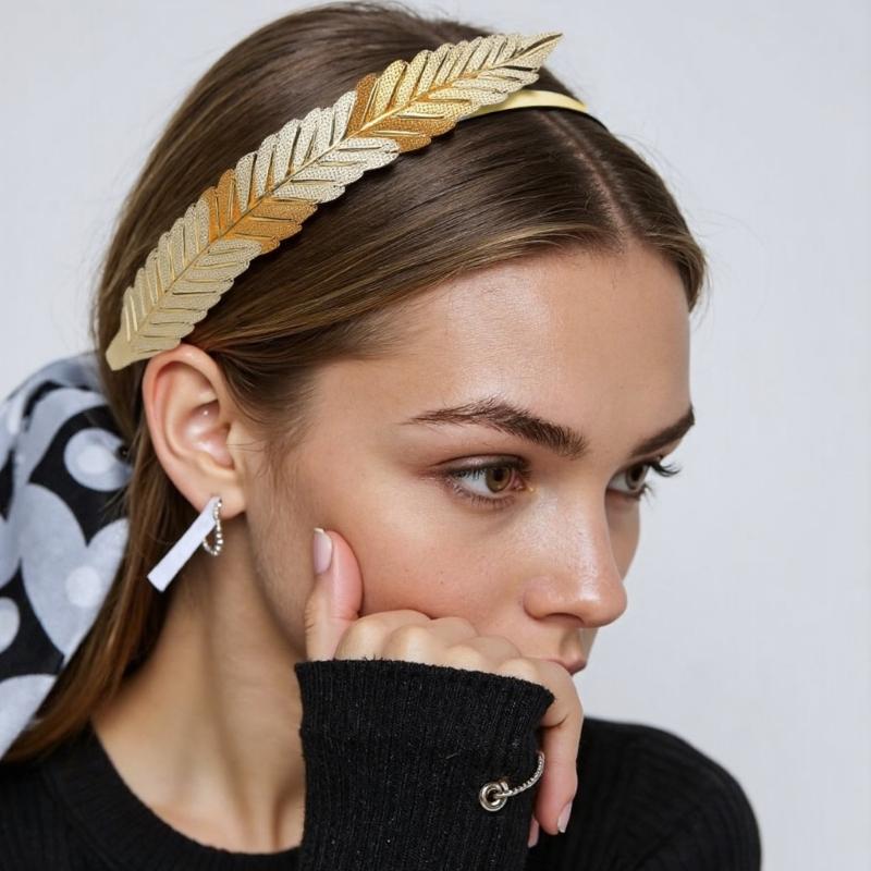 Gothic Hair Jewelry Witch Party Metallic Hair Hoop Halloween Hair Jewelry Role Play Costume Proms Party Live Show