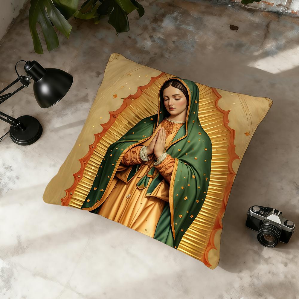 Nuestra Senora De Guadalupe Cushion Cover Home Office Convenient Nordic Simplicity Hit With Zipper Cushion Cover