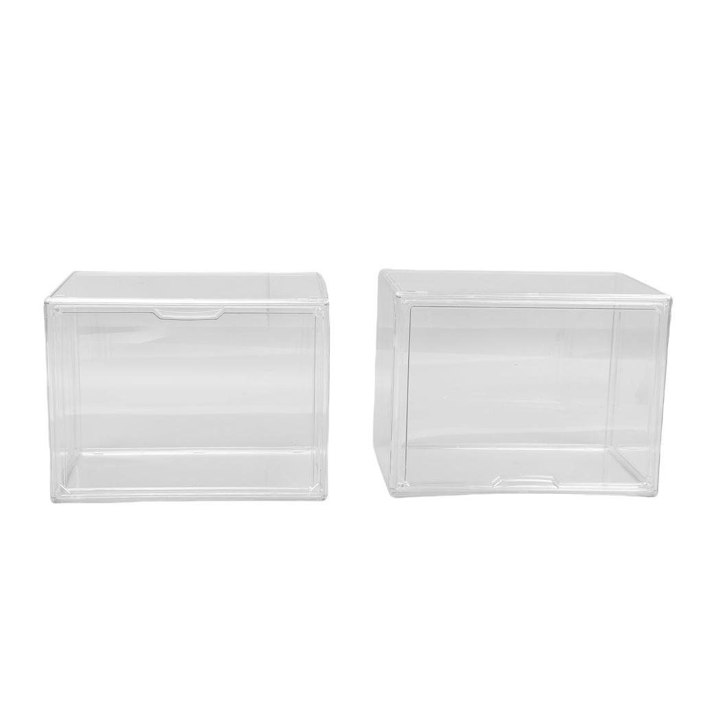Transparente Vitrine für Miniaturfiguren Kunststoff Stapelbare Ausstellungsbox Organizer für Sammlerstücke Figuren Puppen
