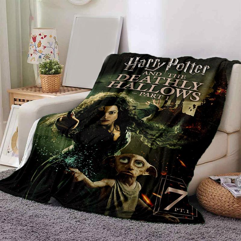 

Harry Potter and the Deathly Hallows Part 1 Poster PrintPrint Blanket, Soft Blanket For Sofa Office Bed And Travelling Daughter Birthday Gif 130cm×150cm（50in×60in）