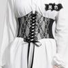 Wide Version Lace Waist Seal, Women's Versatile Dress Top Decorative Belt, Telescopic Elastic Belt