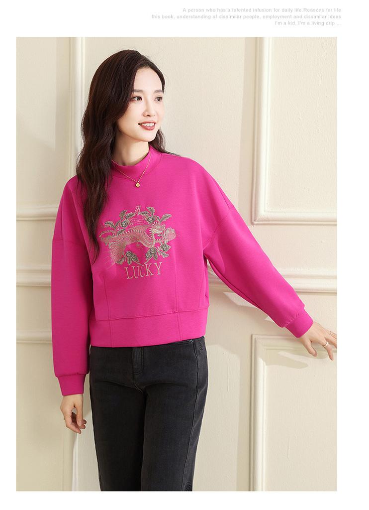 Winter Casual Fashion Short Style Sweatshirt and Pullover for Women