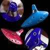 MIMIA Ocarina, 12 Holes, Beginner's Set, Alto C Key (Dark Blue), Includes Sheet Music, for Music Lovers.