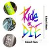 5.6 X 8 Cm Bike Frame Stickers Ride or Die Top Tube Decals for MTB Bicycle Decorative Frame Bike Auto Motorcycle Accessories