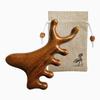 Wooden restoration bracket acupressure device trapezius muscle massage lymphatic circulation massage C type