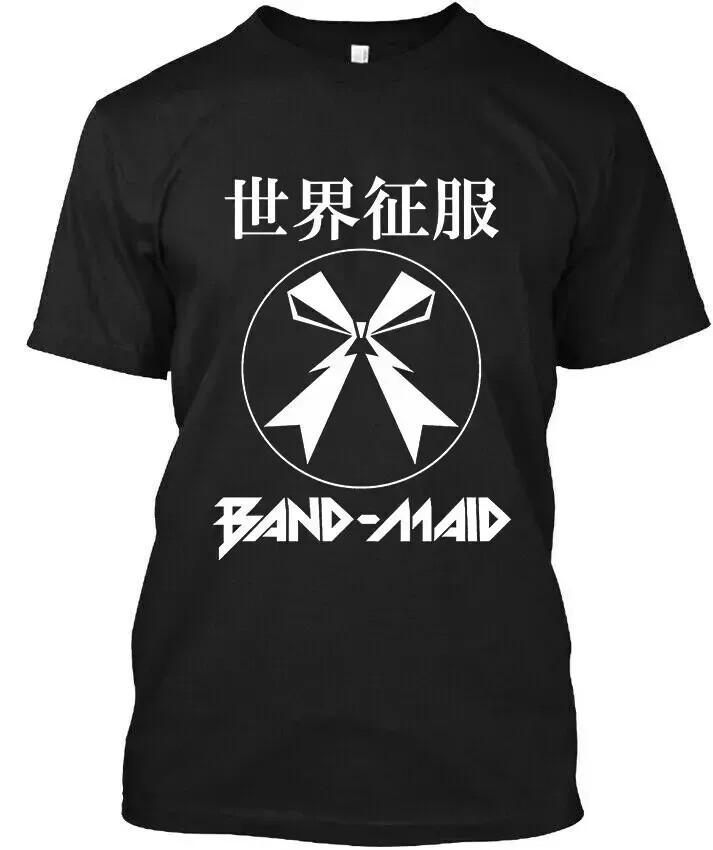 Band-Maid World Domination Rock Band Giapponese Logo Musicale T-Shirt Taglia S-5XL T-Shirt Unisex