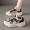 Women's Shoes New Summer Breathable Mesh Surface Thin Hollow Sports Dad Shoes Show Feet Small Height Increasing Fried Street