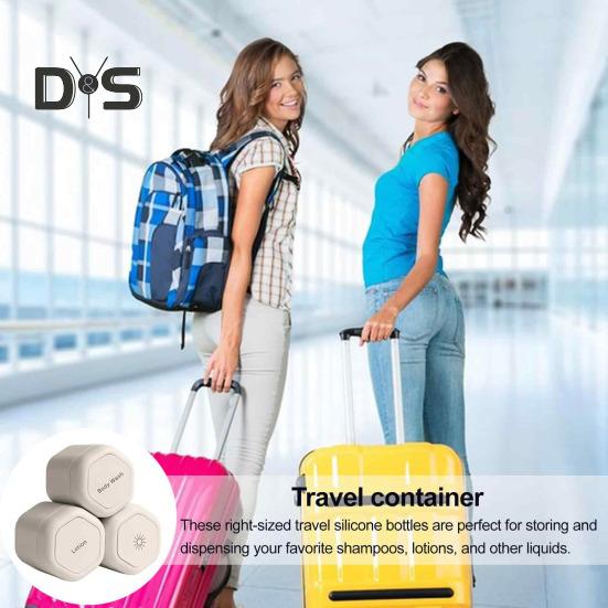 3 szt. Pojemniki podróżne Duża pojemność Odporne na wycieki Lekkie Przenośne Magnetyczne Pudełka do przechowywania szamponu i odżywki