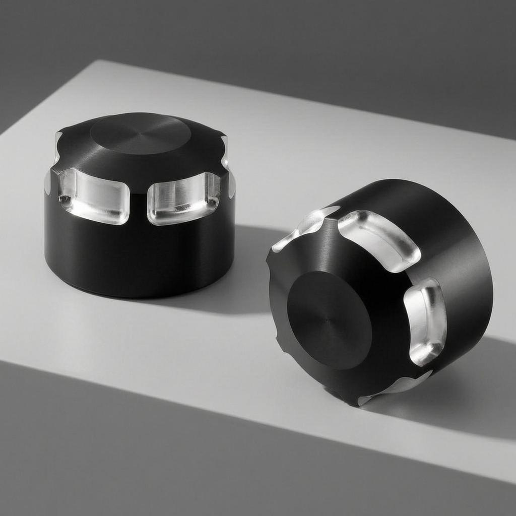 2 Pieces Rear Wheel Nut Cap Machined Hubcap Low-Height for Garage Installs