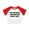 European and American Style T-shirt Summer New Letter Street Trend Short Slim Women's Clothing Wholesale