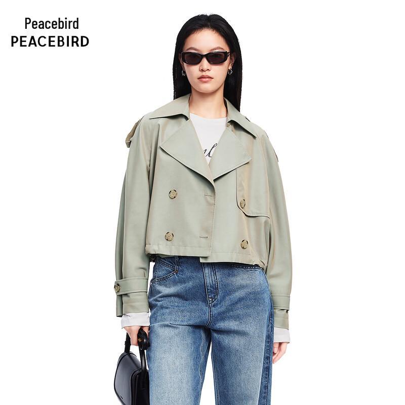 Peacebird A1BEF1502 Double-breasted Trench Coat M