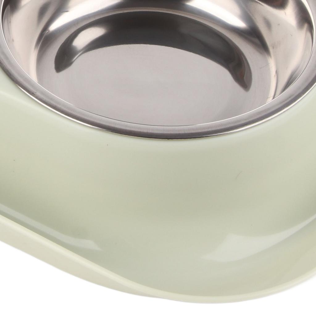 Hundenäpfe Edelstahl Niedliche Form Auslaufsicher Glatte Innenseite Leicht zu Reinigen Doppelter Hundenapf für