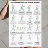 3er Set Tai Chi Übungsanleitung Poster für Senioren Anfänger Tai Chi Trainingsplan für Ältere Gelenkschonend Gleichgewicht Mobilität Heimtraining
