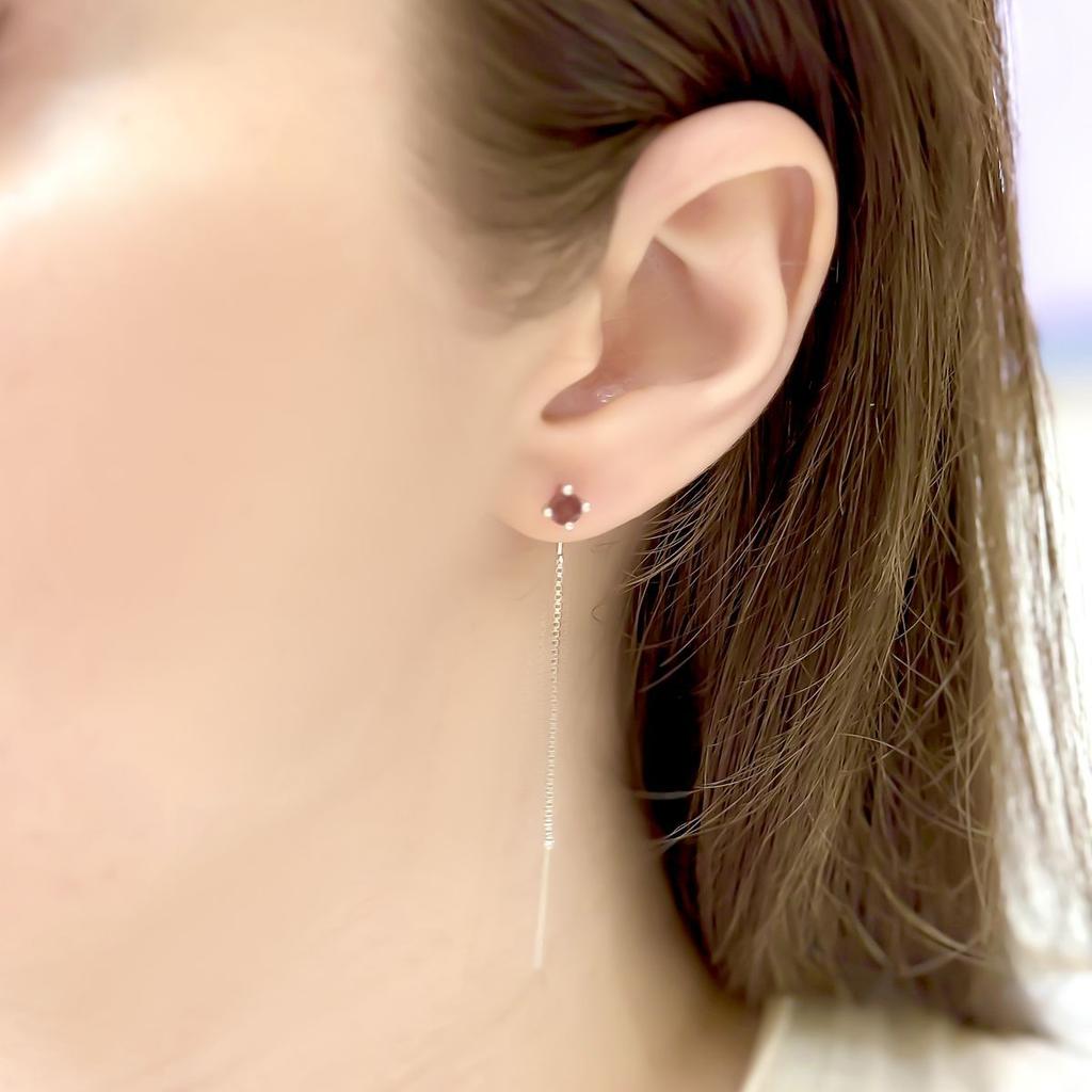 Silver Earrings with Natural Garnet 0.615ct (2167464)
