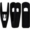 Black Velvet Hangers Clips, Non-Slip Velvet Clips for Skirt Hanger Pants Hanger Suit Velvet Hangers, Strong Hangers Clip Fit for Thin Velvet Hangers(B