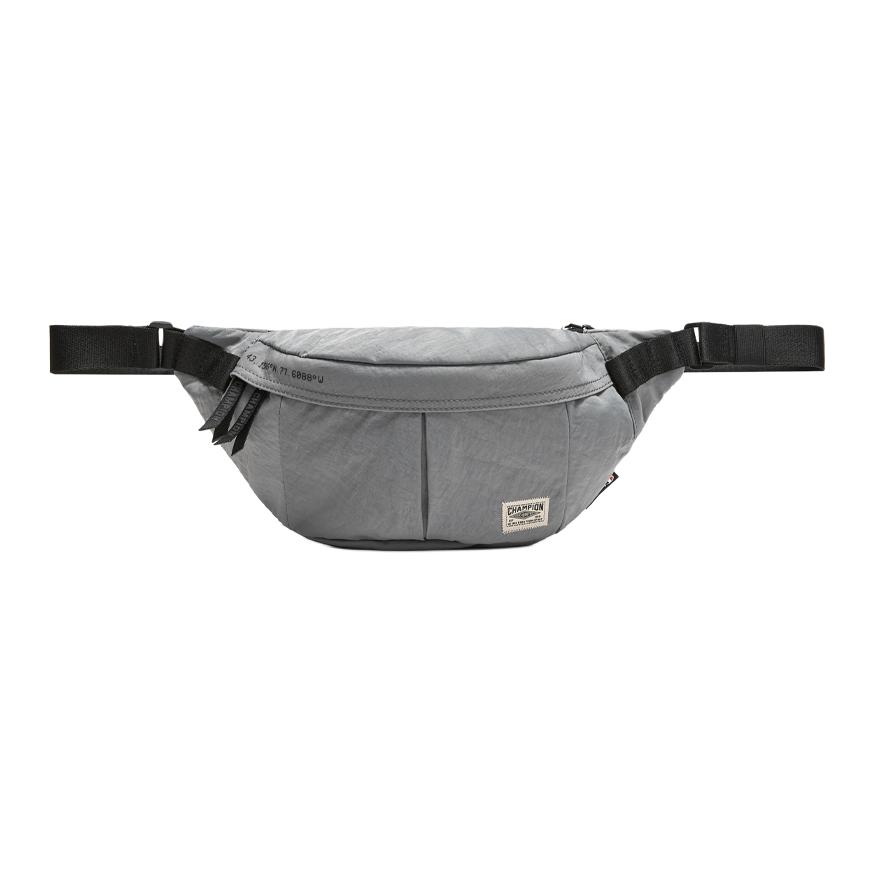 Champion Tactical Fanny Pack Fashion Casual Commuter Versatile Fabric Waist Bag Medium Unisex Bags Gray Black U6BACPU27 Black