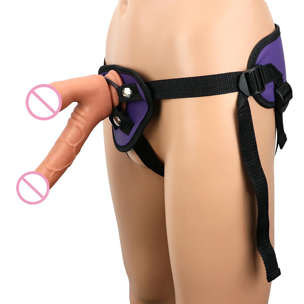 Silicone Dildo Pull-up Pants Wearing Soft Flesh Dildo Realistic Dildo Male Genitalia Adult Sexual Products