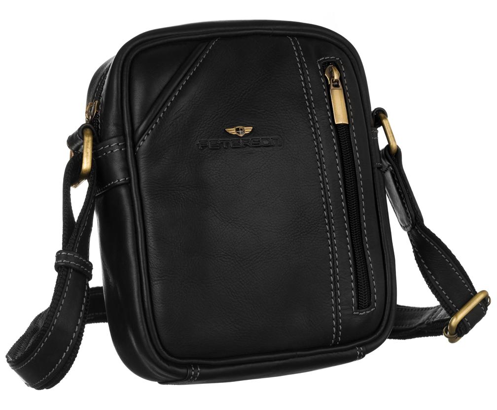 Men's Leather Shoulder Bag - Peterson
