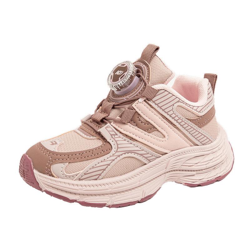 2025 Girls Sports Shoes Soft-soled Children's Dad Shoes Autumn New Korean Version Casual Shoes Versatile Non-slip Running Shoes