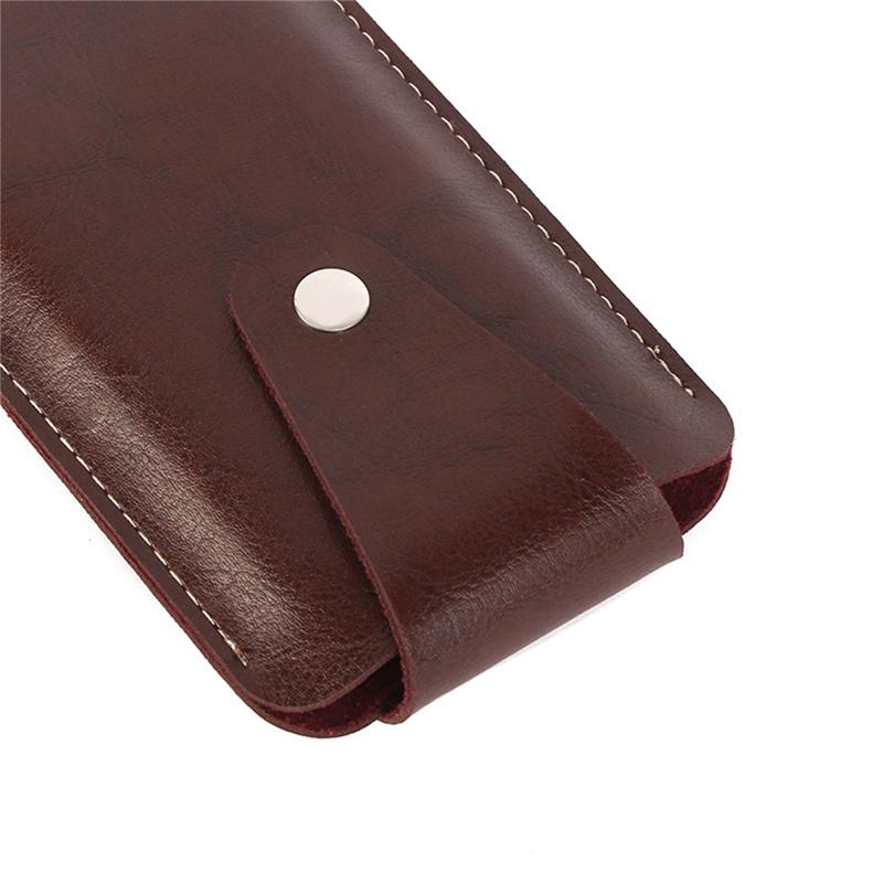 Men Leather Mobile Phone Holster Universal Outdoor Sport Belt Clip Waist Bag