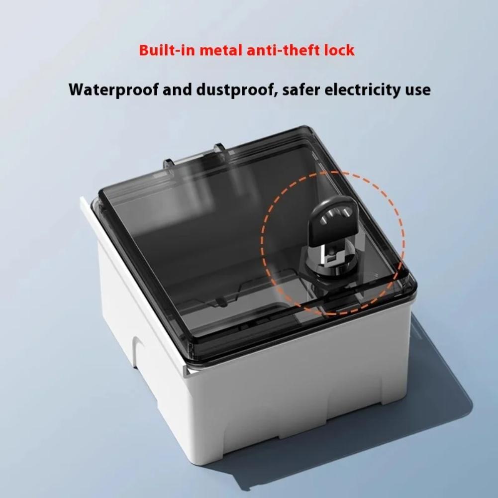 Outdoor Socket Waterproof Box 86Type Electric Vehicle Charging Socket Lock Box Anti-Theft Waterproof Socket Box