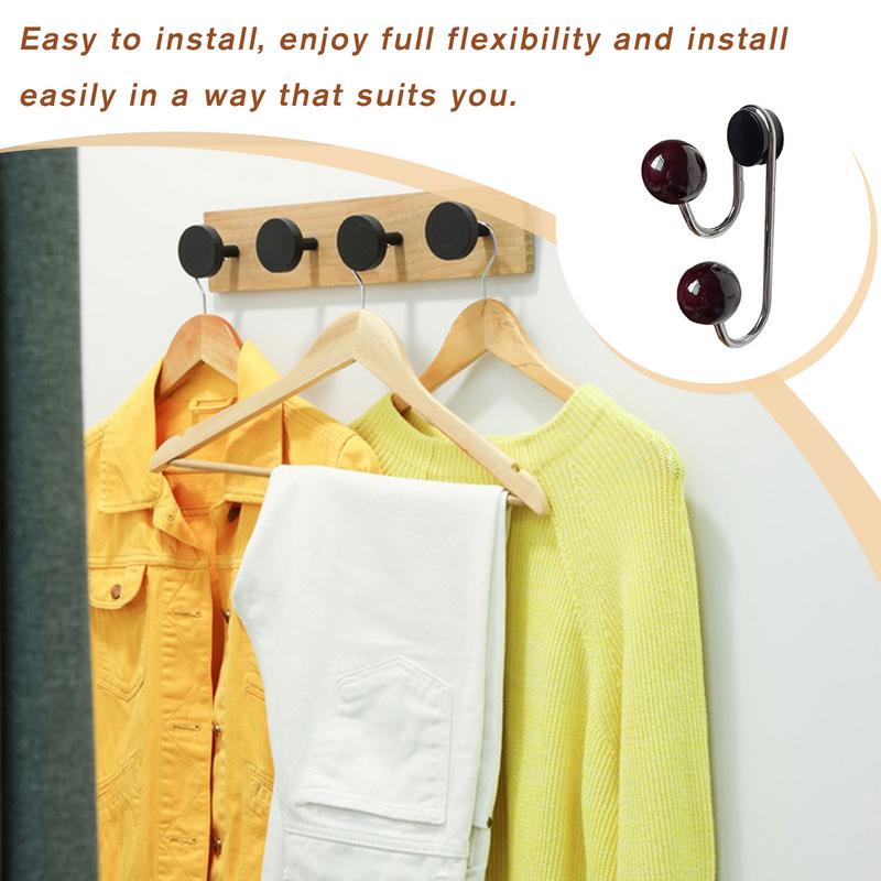 Strong Magnetic Hooks Heavy Duty Hanger Swivel Hooks Wall Mount Decorative Coat Hanger For Cruise Cabin Locker Kitchen &