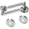 Stainless Steel Door Handle Set with Adjustable Latch for Home Interior Security Lock(Bb)