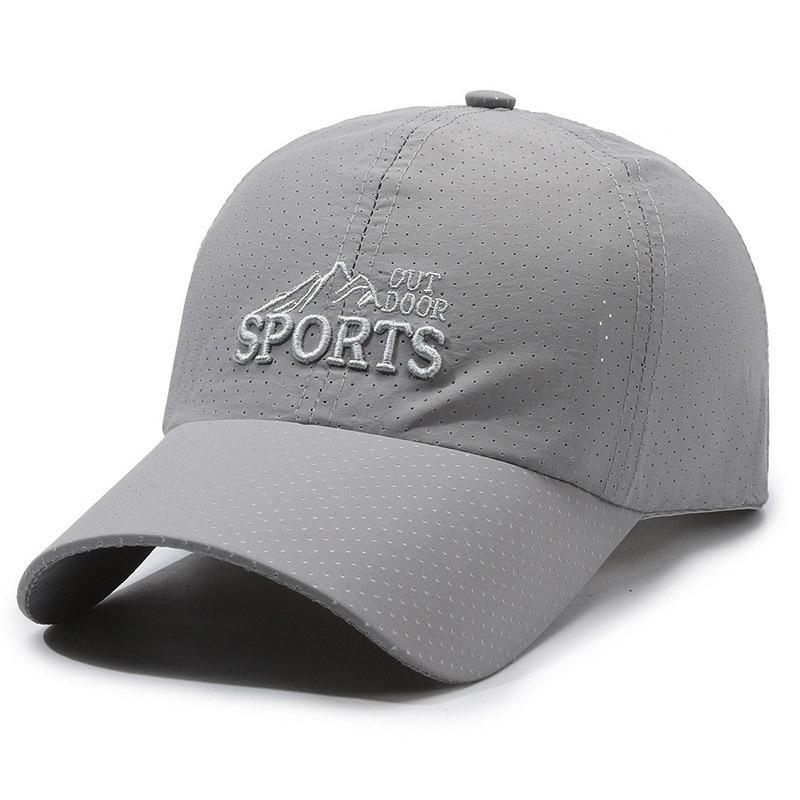 Letter Embroidered Sports Mesh Duckbill Cap Baseball With Sunshade Activities