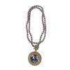 Purple Pearl Long Necklace for Women: Luxurious Fall/Winter Accessory for Sweaters, Cheongsams, and More.