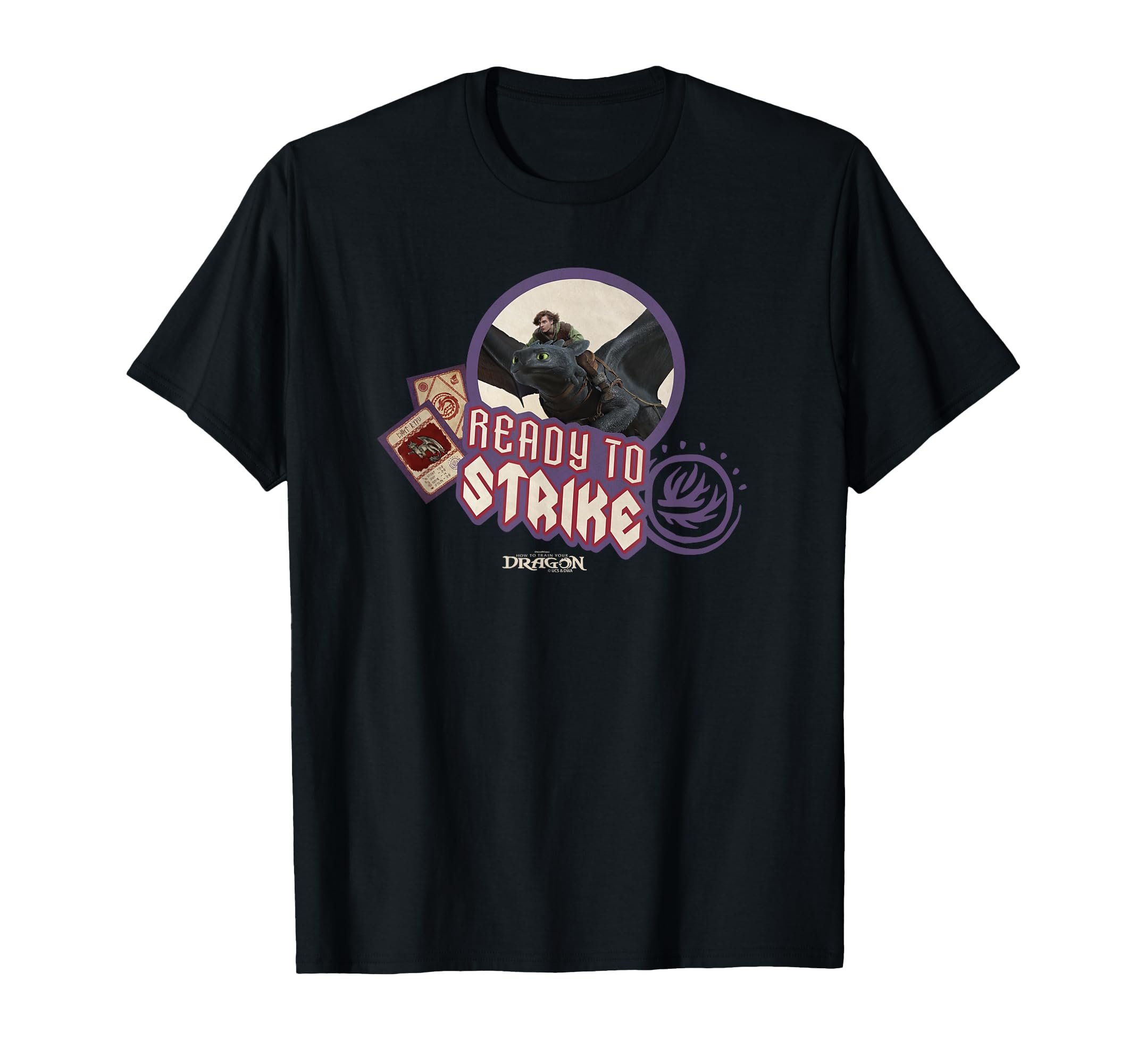 

DreamWorks How to Train Your Dragon Hiccup and Toothless Ready to Strike T-Shirt