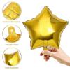 HAJJ MUBARAK Letter Latex Balloons Decorative Celebrative Background Layout Balloons Set for Eid Al-Fitr (Black and Glod)