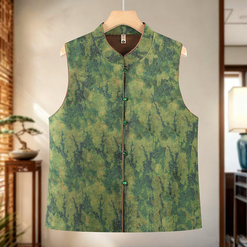 

Elderly Women s Vest: New Chinese Style Loose Sleeveless for Spring/Autumn 3XL (120-130 jin)