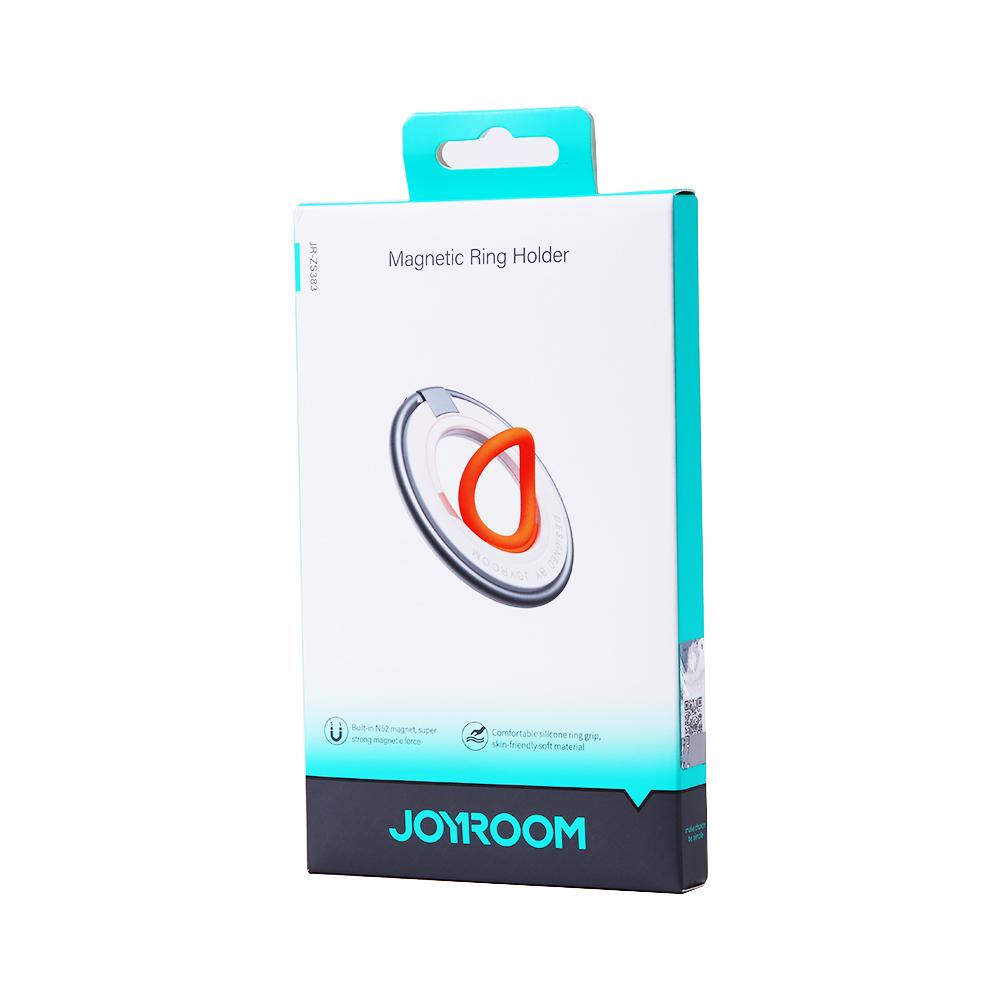 Magnetic phone holder MagSafe ring for finger orange