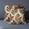 1 Pieces Oak Leaf Patterned Non Real Textile Fabric Pillows Polyester pillowcase, sofa decorative cushion cov Headboard Pillow
