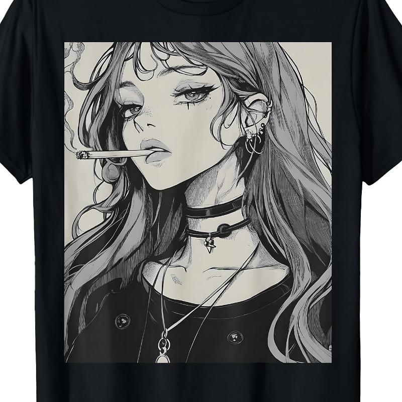 Anime Horror Aesthetic Unisex Tshirt Summer New Casual Harajuku Style Unisexs Tshirt