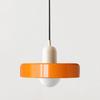 LED Glass Pendant Light Candy Color Single Head Lamp For Living Room Bedroom Study Dining Room Bar Indoor Decorative Fixtures