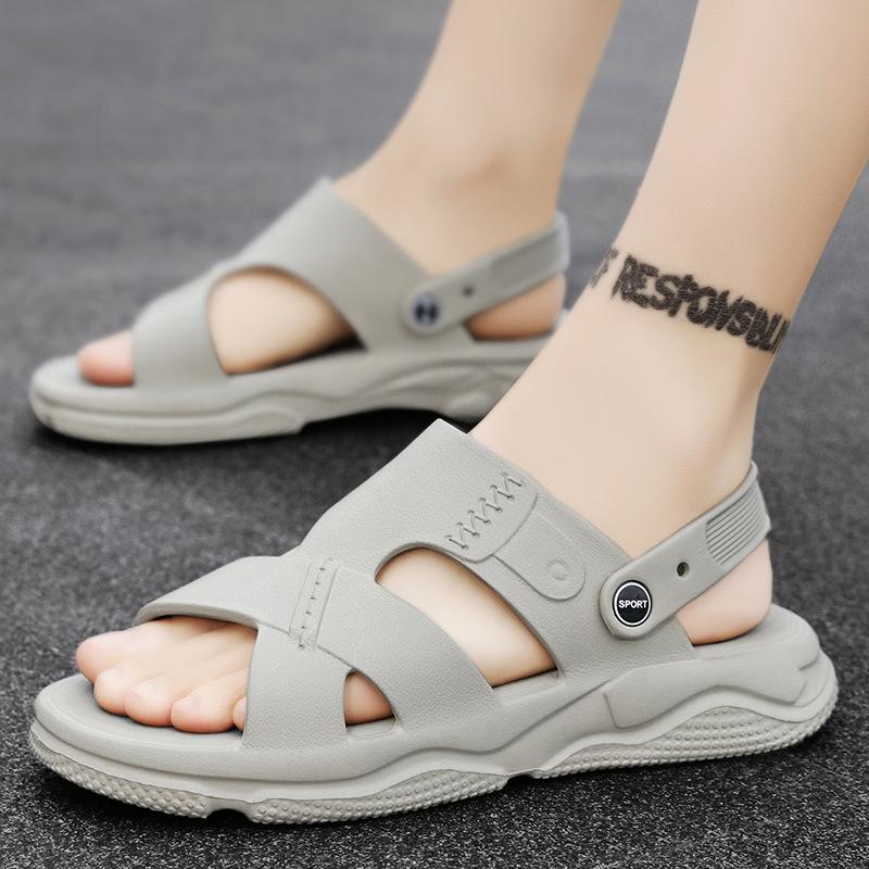 Sandals Men's Stepping On Shit Feeling Summer Wear Trend Casual Sports Cool Slippers Non-slip Thick-soled Outdoor Beach Shoes Men