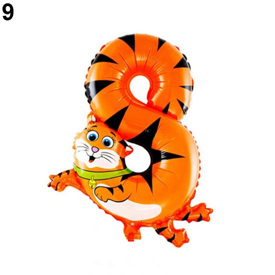 Cute Animal Balloons Kids Party Decor Ballon Birthday Wedding Number Foil Gift