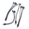 1/2Pcs 20Cm Usb To Type-C Splitter Adapter Cable 2/3/4/5 Port Usb C Splitter Cable Usb To Type C Multiple Charging Cable