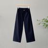 Women's Summer High Waist Slimming Versatile Pants - Loose, Plus Size, Narrow & Wide Leg Options, Thin Casual Straight Leg Design.