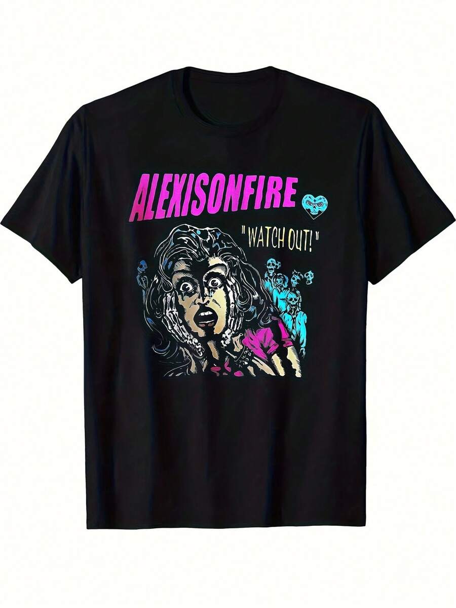 UnisexS Alexisonfire Band Graphic TShirt 180g Heavyweight 100 Music Tee With WATCH OUTAlbum Art Logo S