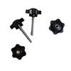 Rollator Walker Replacement Plum Blossom Hand-Tightening M6 Bolt with Rubber Washer, Free Shipping.