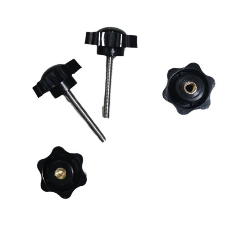 Rollator Walker Replacement Plum Blossom Hand-Tightening M6 Bolt with Rubber Washer, Free Shipping.