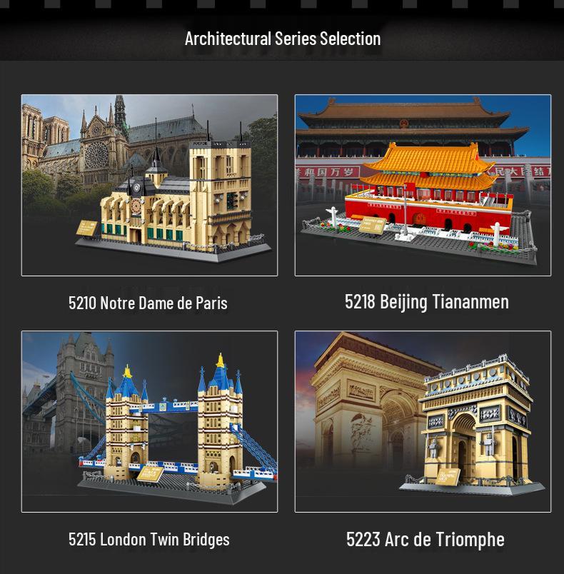 Tiananmen Model Building Blocks DIY Toy Gift