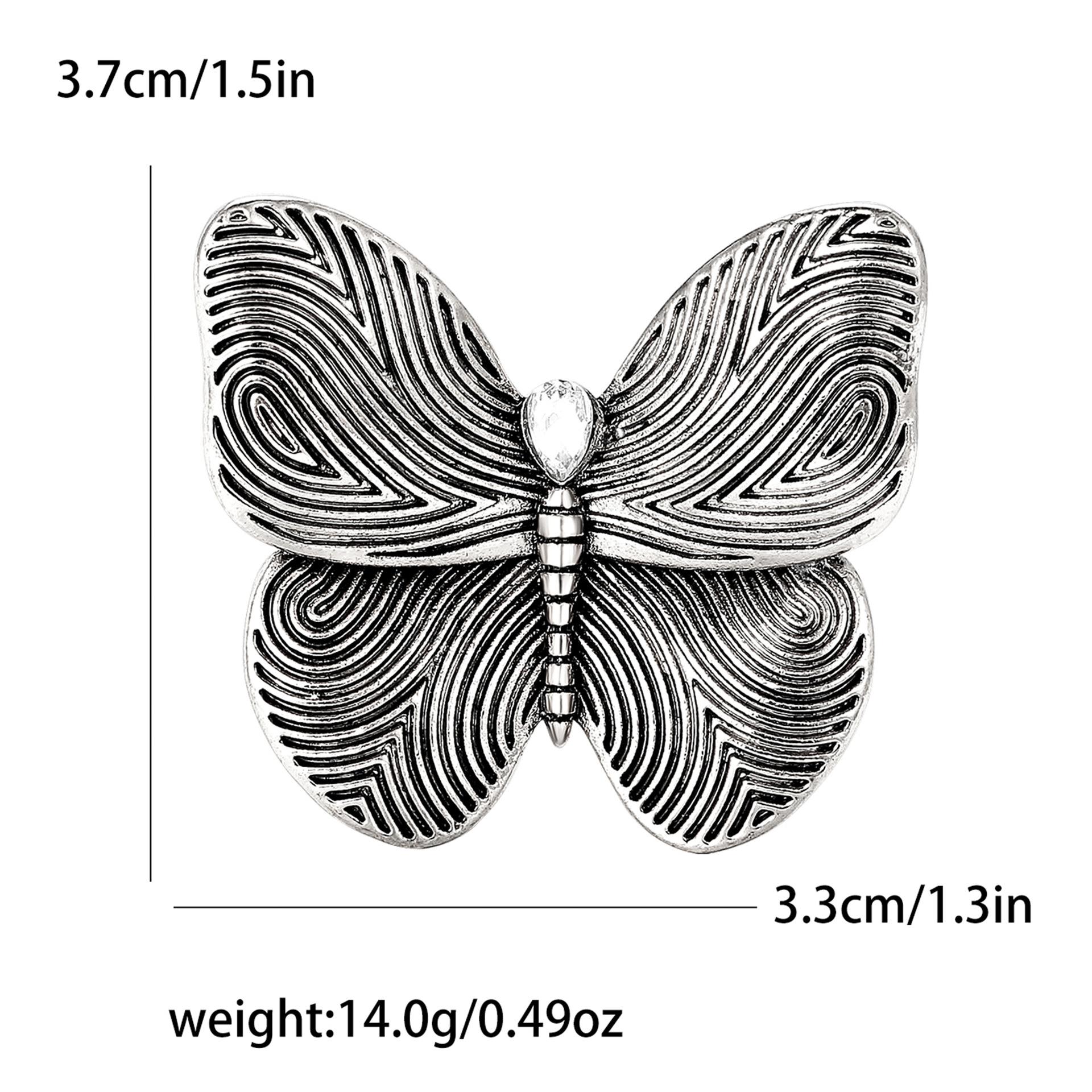 

Креативная ретро-брошь-бабочка из сплава Smear Craft, универсальная модная женская брошь для пальто, корсаж, ювелирное украшение