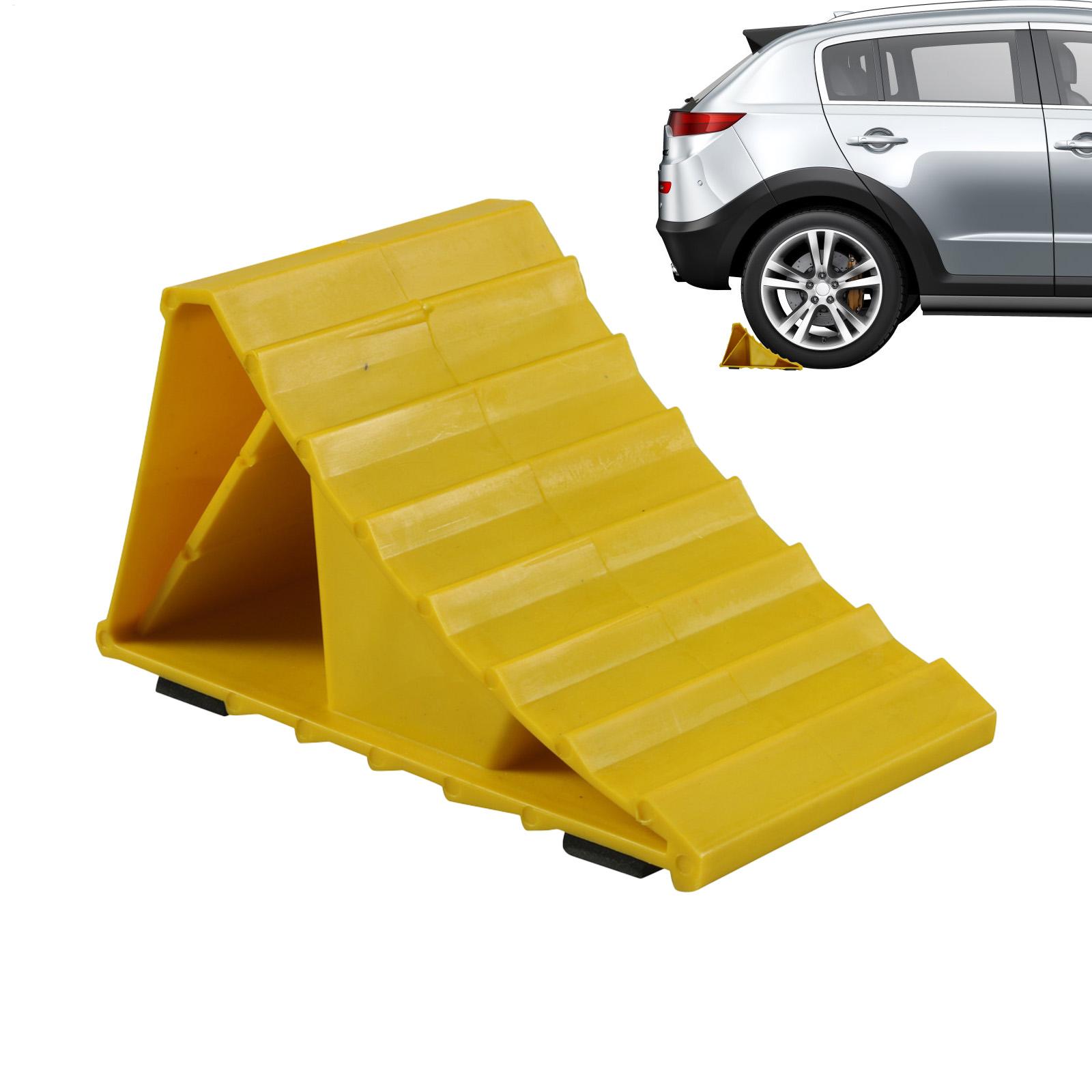 Trailer Wheel Chocks Triangular Tire Block Stabilizer Anti-Slip Car Wheel Block For Trailer RV Garage Camper Truck Parking CN