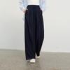 Sancai 2026 Spring High-Waist Air-Feel Wide-Leg Casual Pants