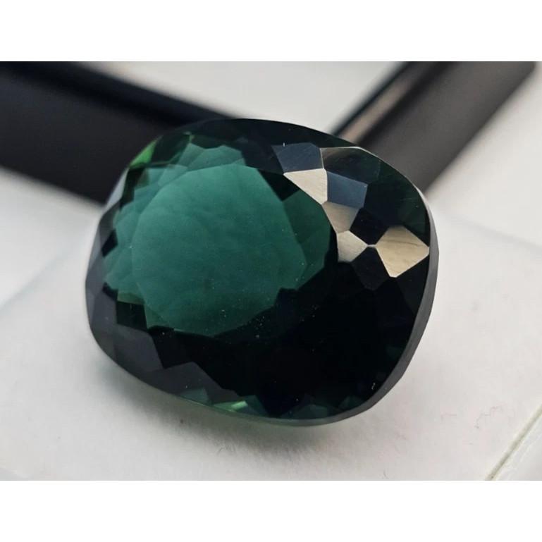 Natural Green Tourmaline 12+ Ct Cushion Cut Certified Fabulous Loose Gemstone