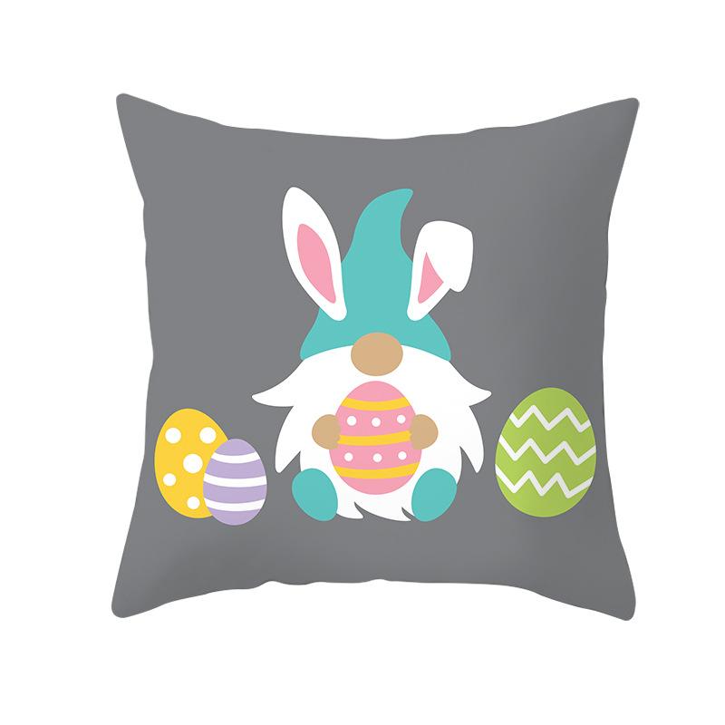 New Easter Bunny Pillow Cover Festive Home Decor Pillow Cover