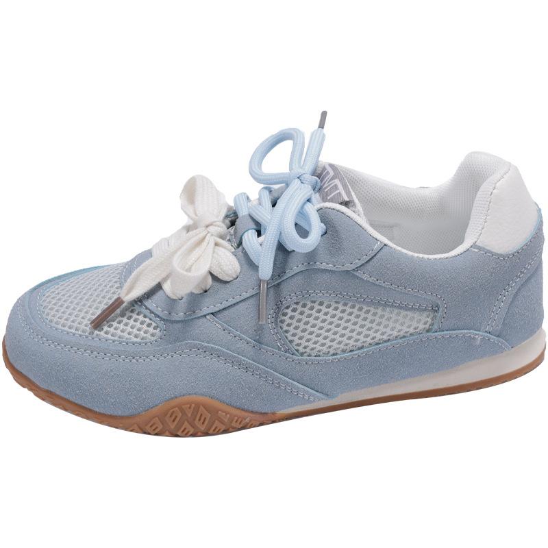 New Soft Leather German Training Shoes Women's 2025 New Spring Platform Casual Versatile Forrest Gump Shoes Sports Shoes Little White Shoes Women